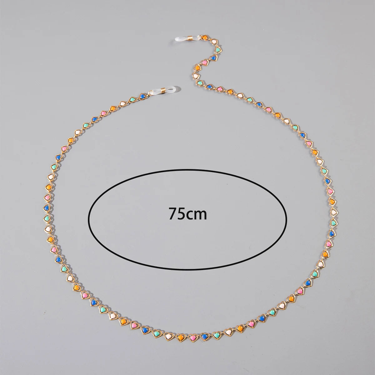 Tocona Fashion Candy Color Eyeglasses Chain geometry Metal Glasses Lanyards Women Glasses Chains Jewelry Holiday Gifts 27859