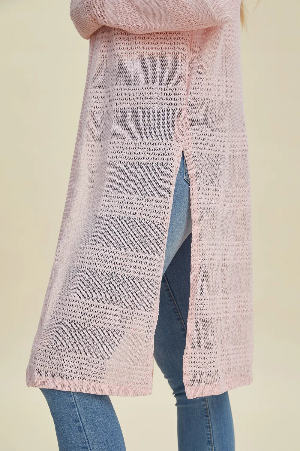 open front longline cardigan