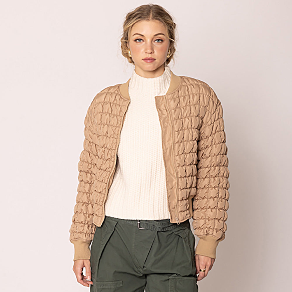 GoFly Reversible Quilted Bomber Jacket