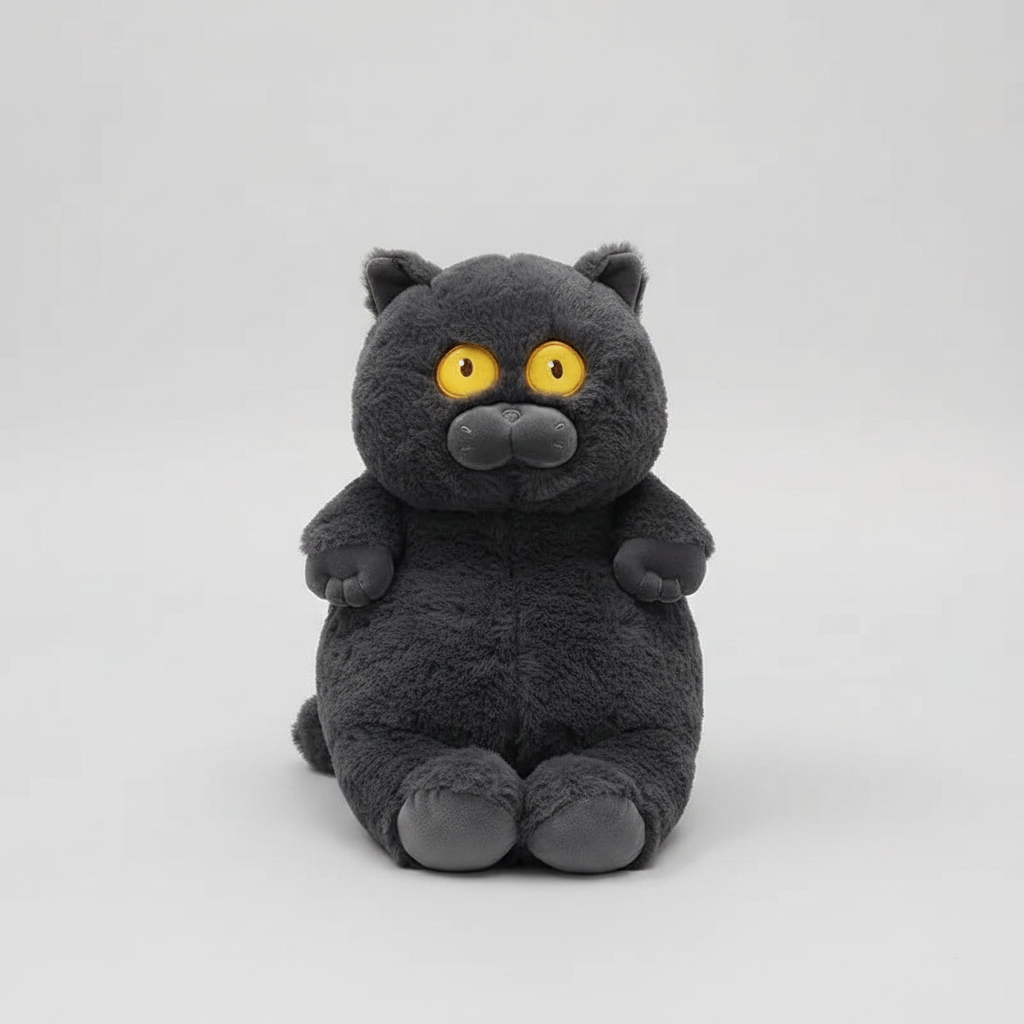 Kawaii Fat Cat Plush Toy – Soft Stuffed Animal Pillow