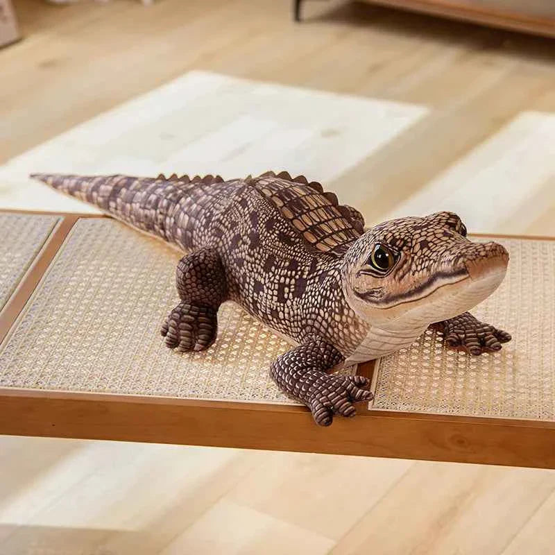Lifelike Crocodile Plush Toy – Soft Realistic Alligator Stuffed Animal Gift for Kids