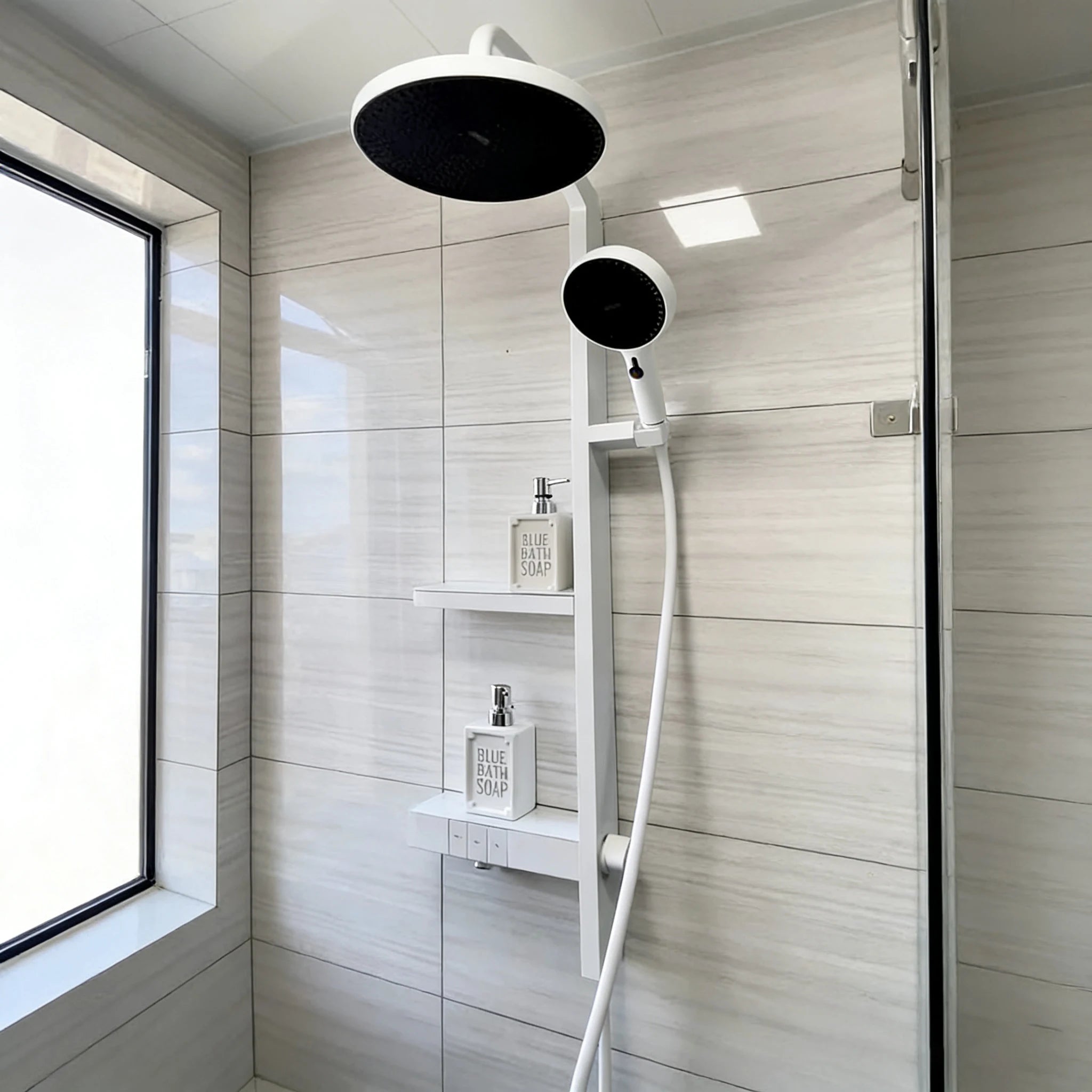Top 1 High End Wall Mounted Thermostatic Mixer Set Niche Bathroom Faucets Ceramic Valve Shower System Bathtub Shower Faucet Set