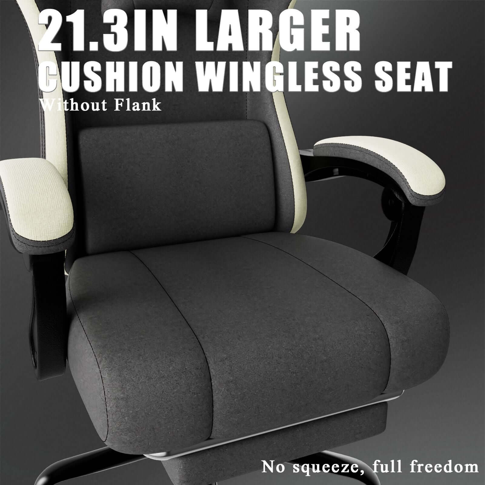 ergonomic gaming chair with footrest