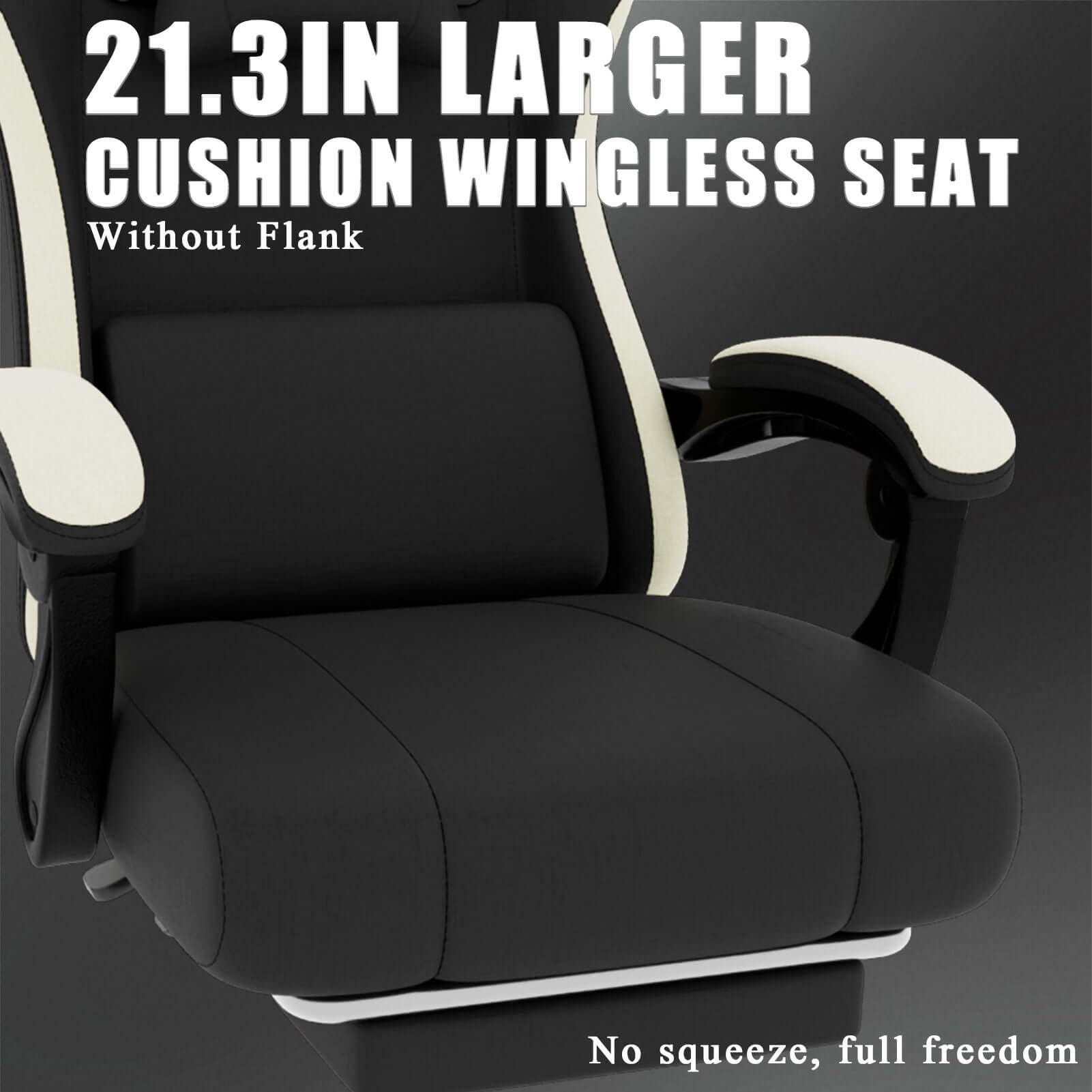 ergonomic gaming chair with footrest