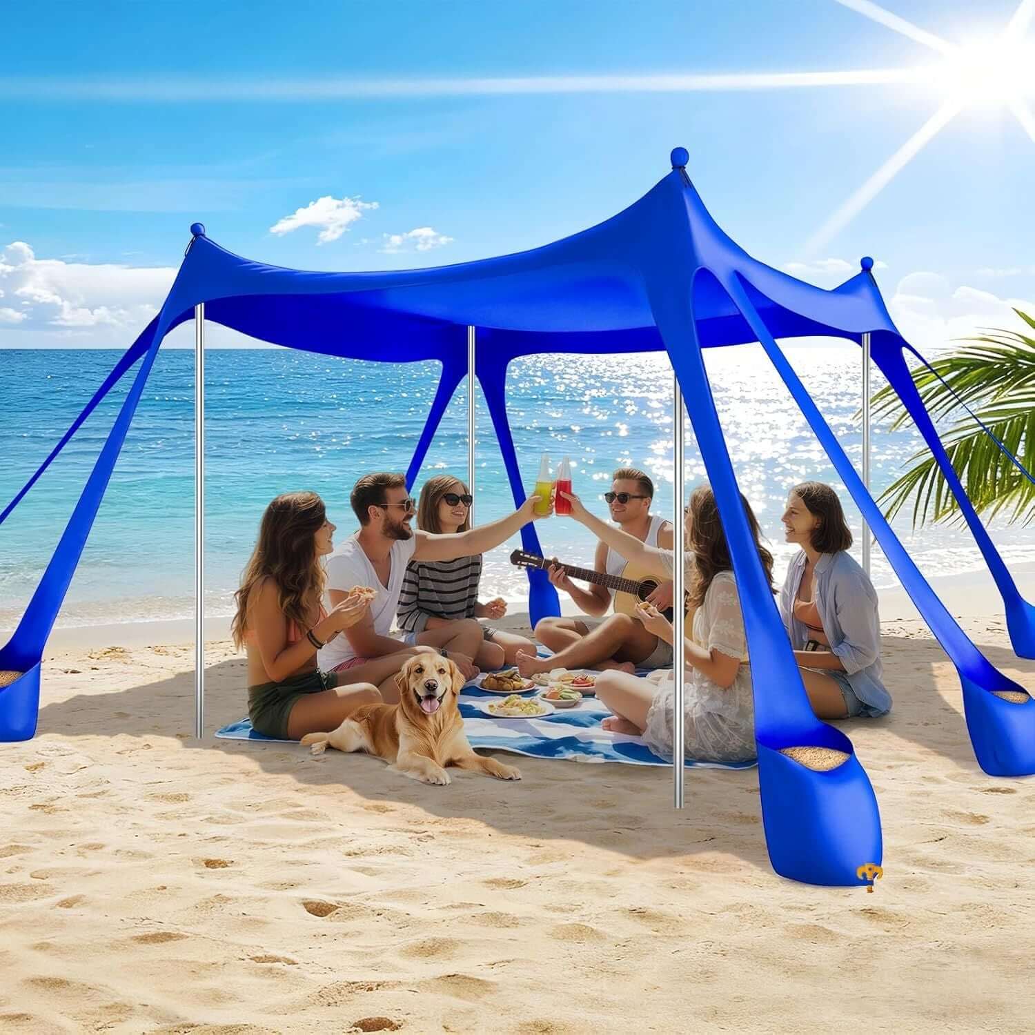 portable beach tent sun shelter