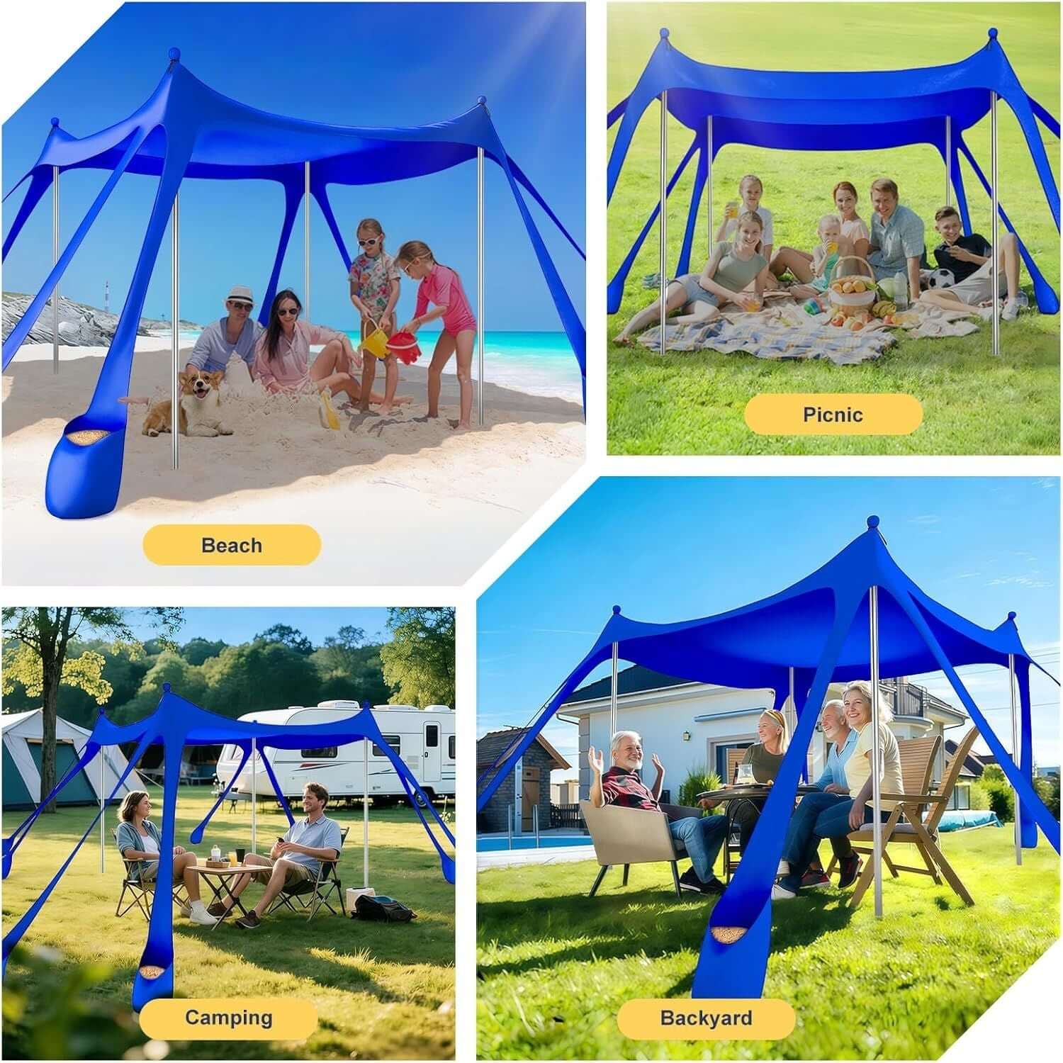 portable beach tent sun shelter