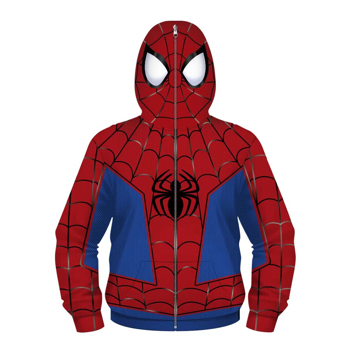 Kids Spider-->M.A.N Hoodies Hooded Zip Coat Jacket Top Outwear Fans Gift