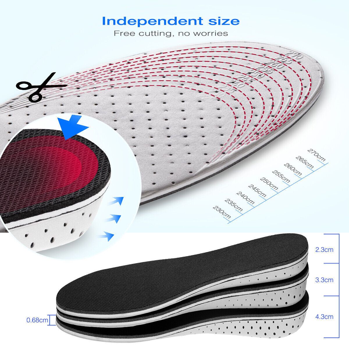 invisible height increase insoles