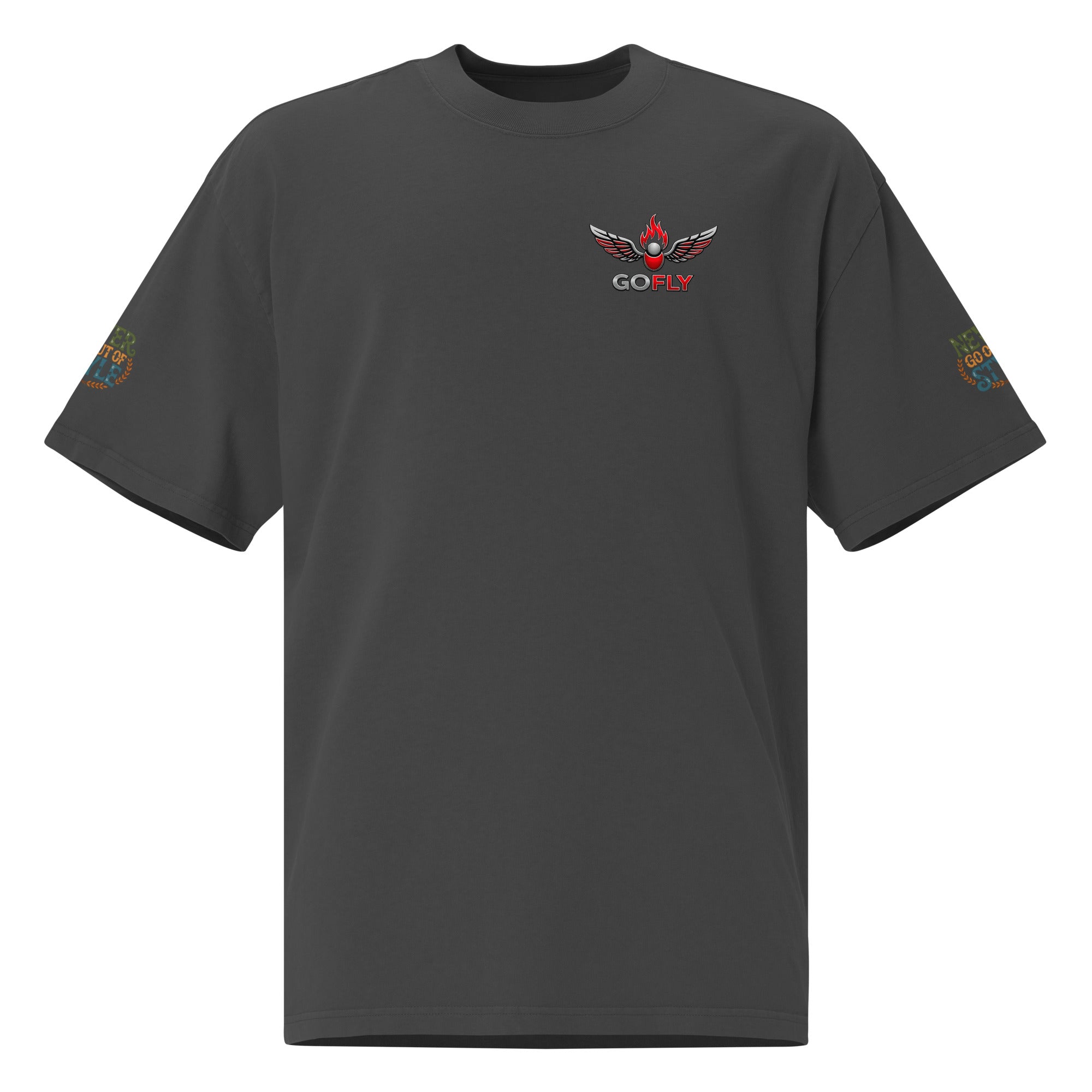 GoFly Never Out Of Style Oversized faded t-shirt