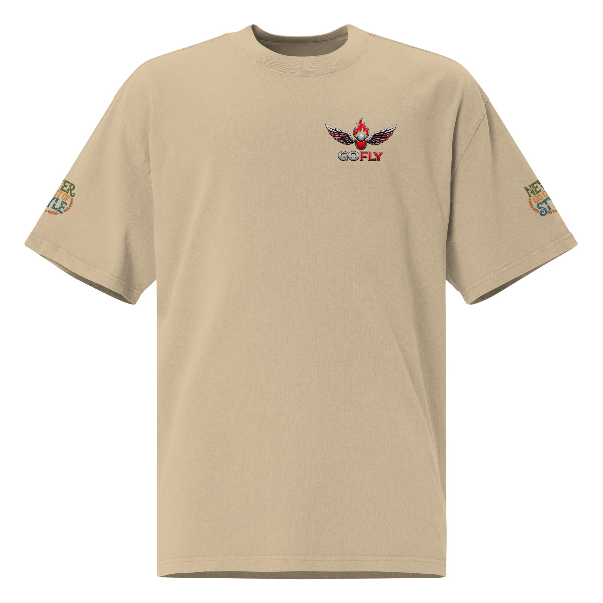 GoFly Never Out Of Style Oversized faded t-shirt