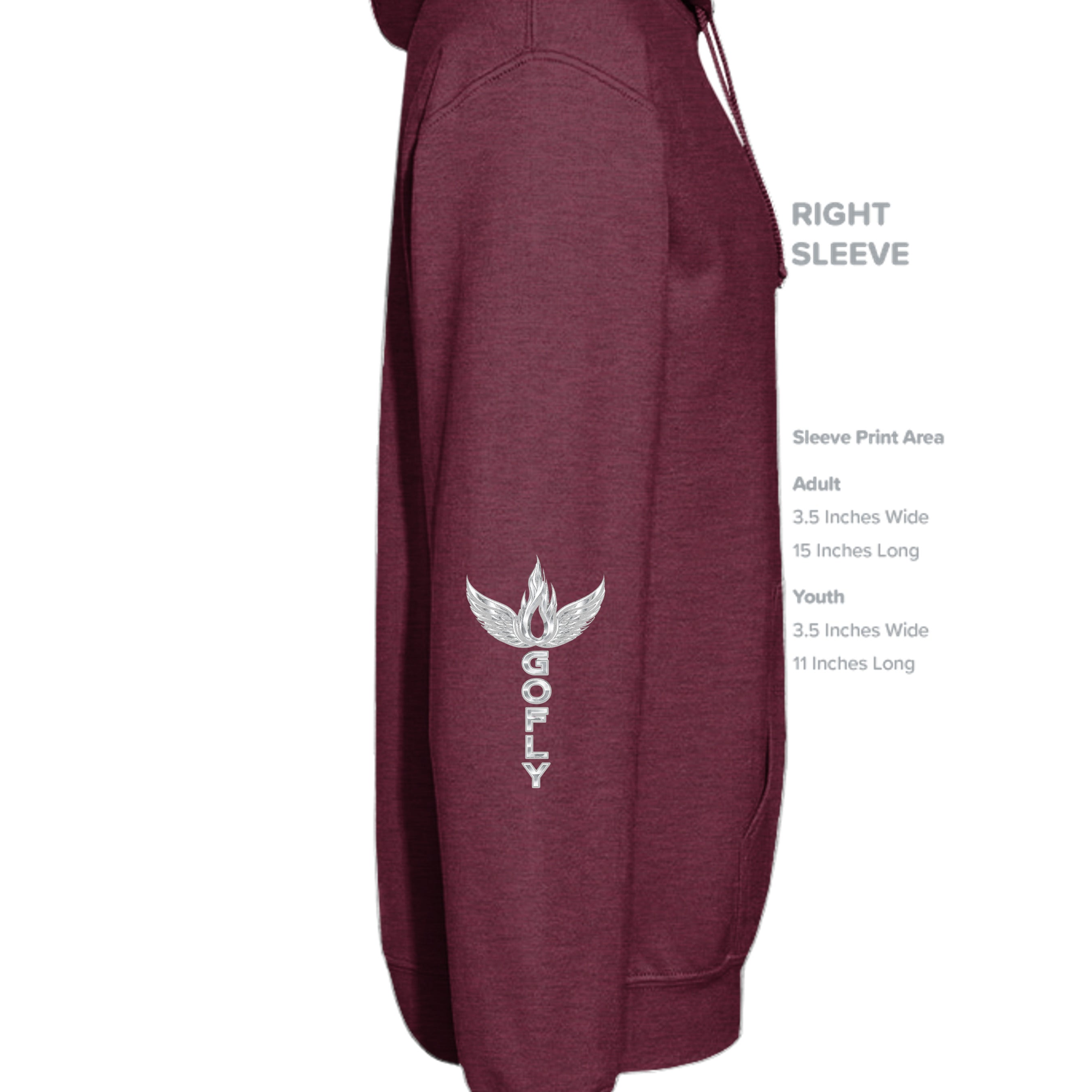 Heather Sport Dark Maroon - G185 - SLEEVE_RIGHT