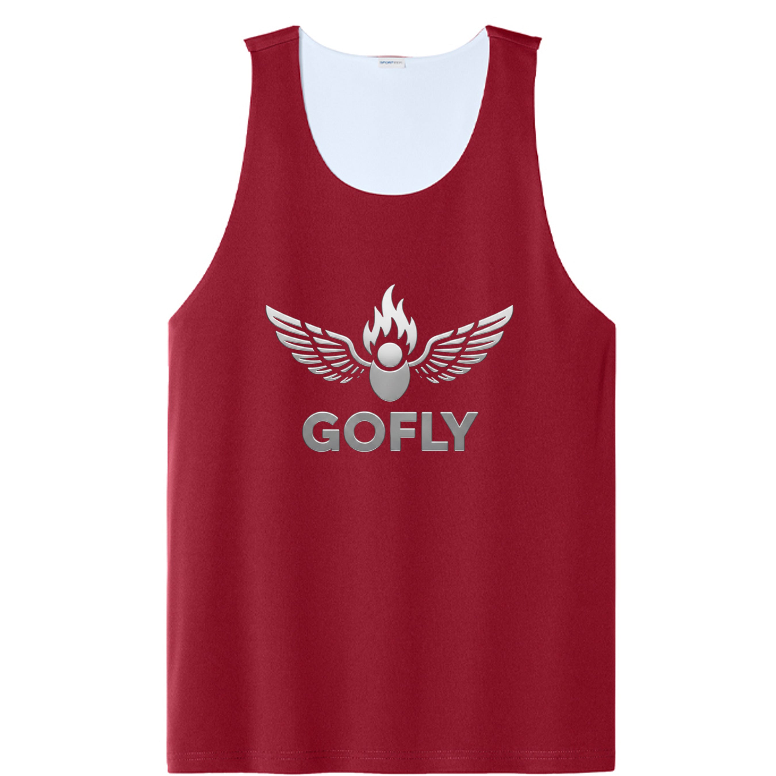 Deep Red/ White - ST551 - FRONT