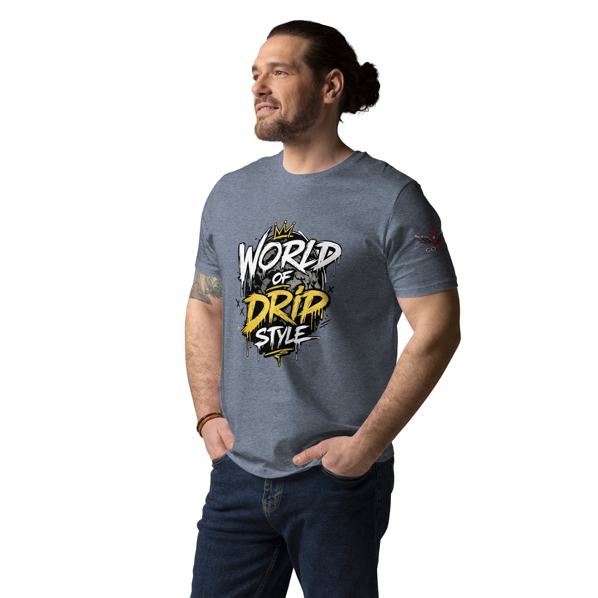 GoFly world of drip style Unisex Organic Cotton T-Shirt
