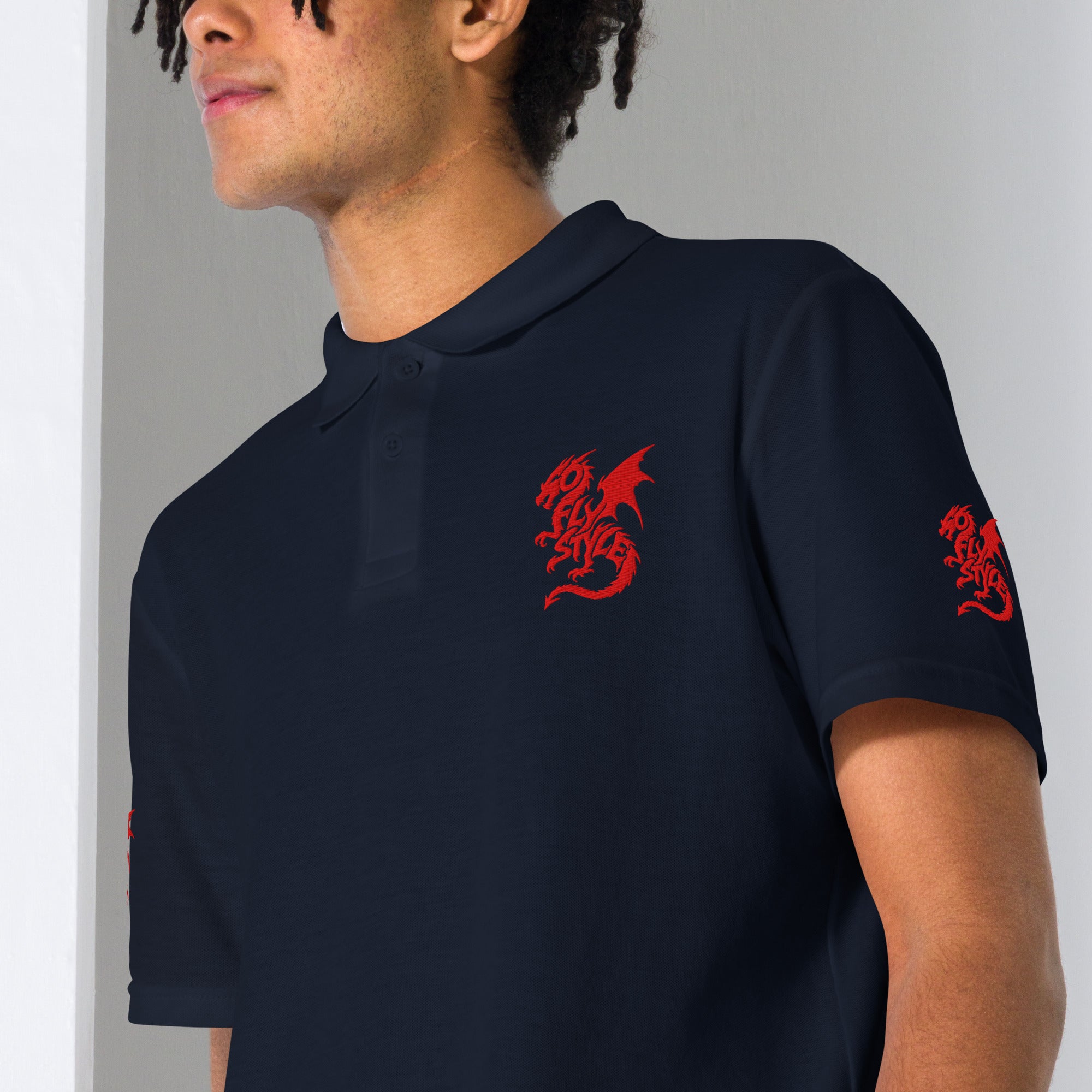 GoFlyStyle Unisex pique polo shirt