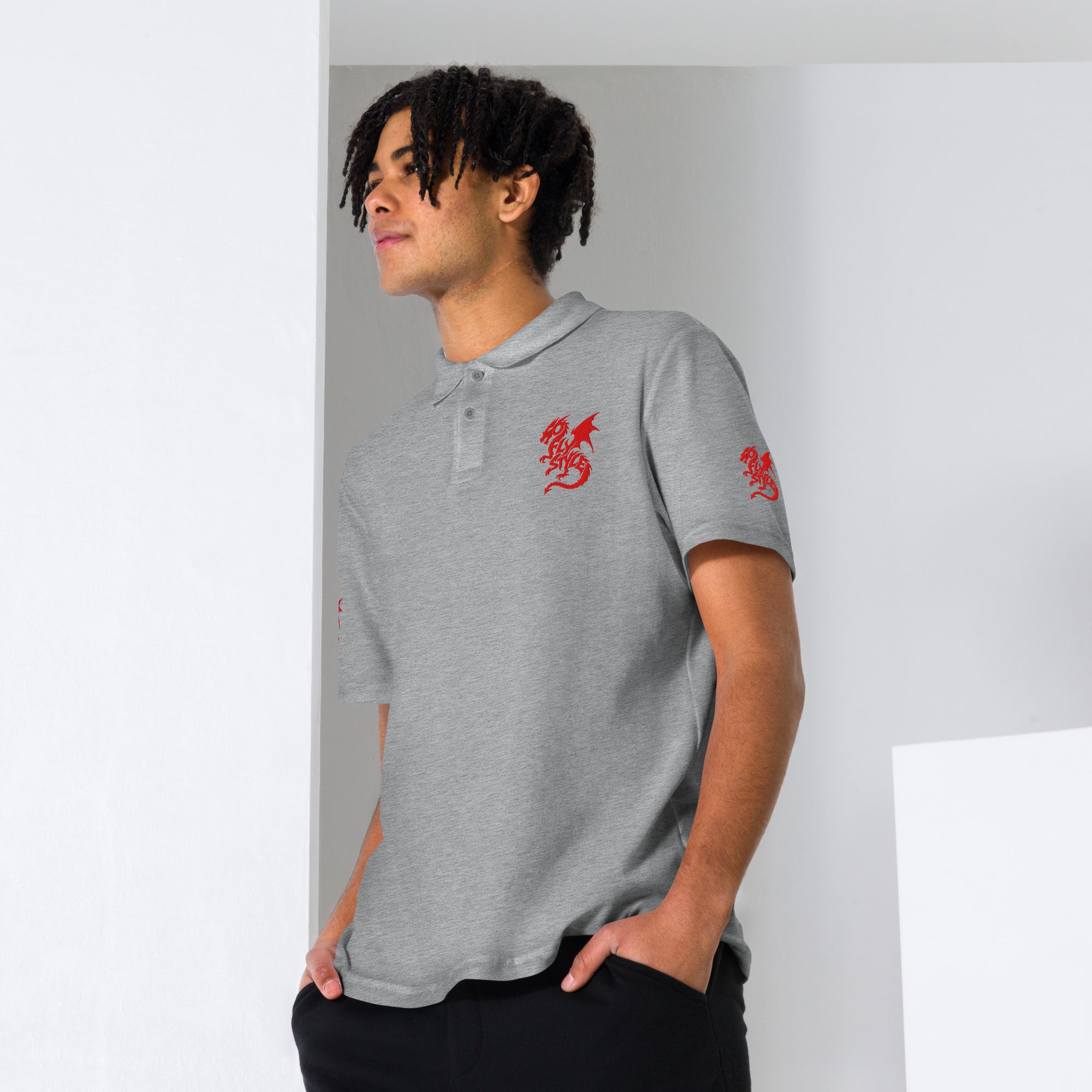 GoFlyStyle Unisex pique polo shirt