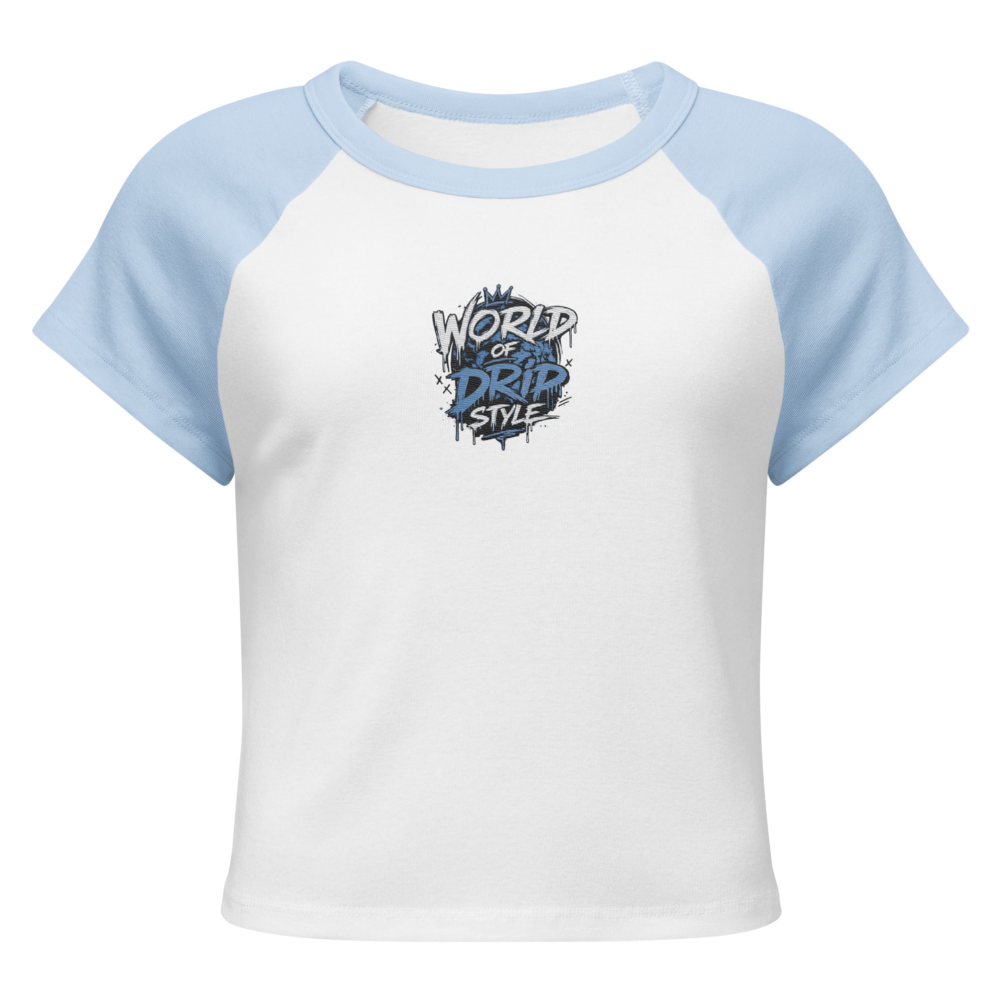 GoFly World Of Drip Style Women’s micro rib raglan baby tee