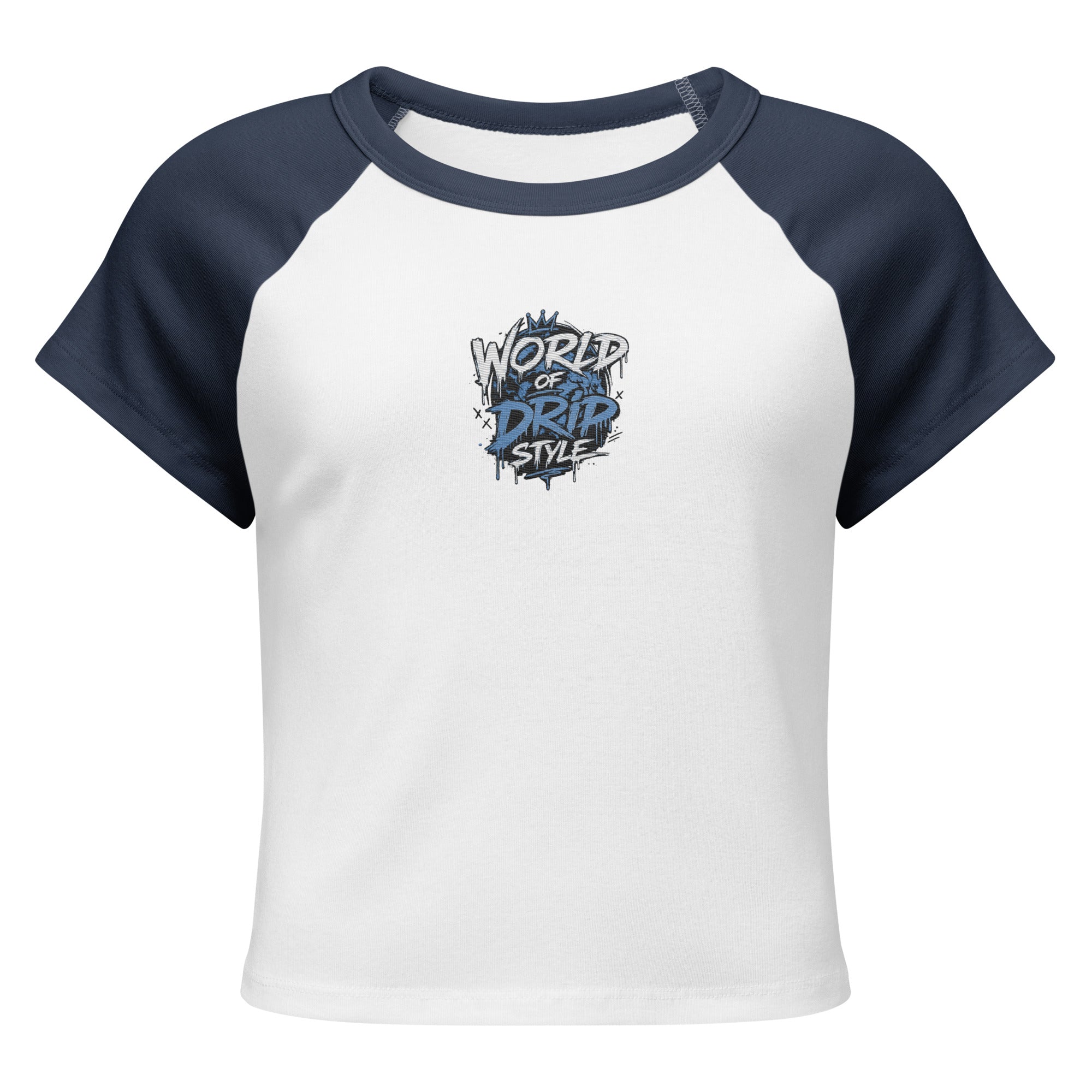 GoFly World Of Drip Style Women’s micro rib raglan baby tee