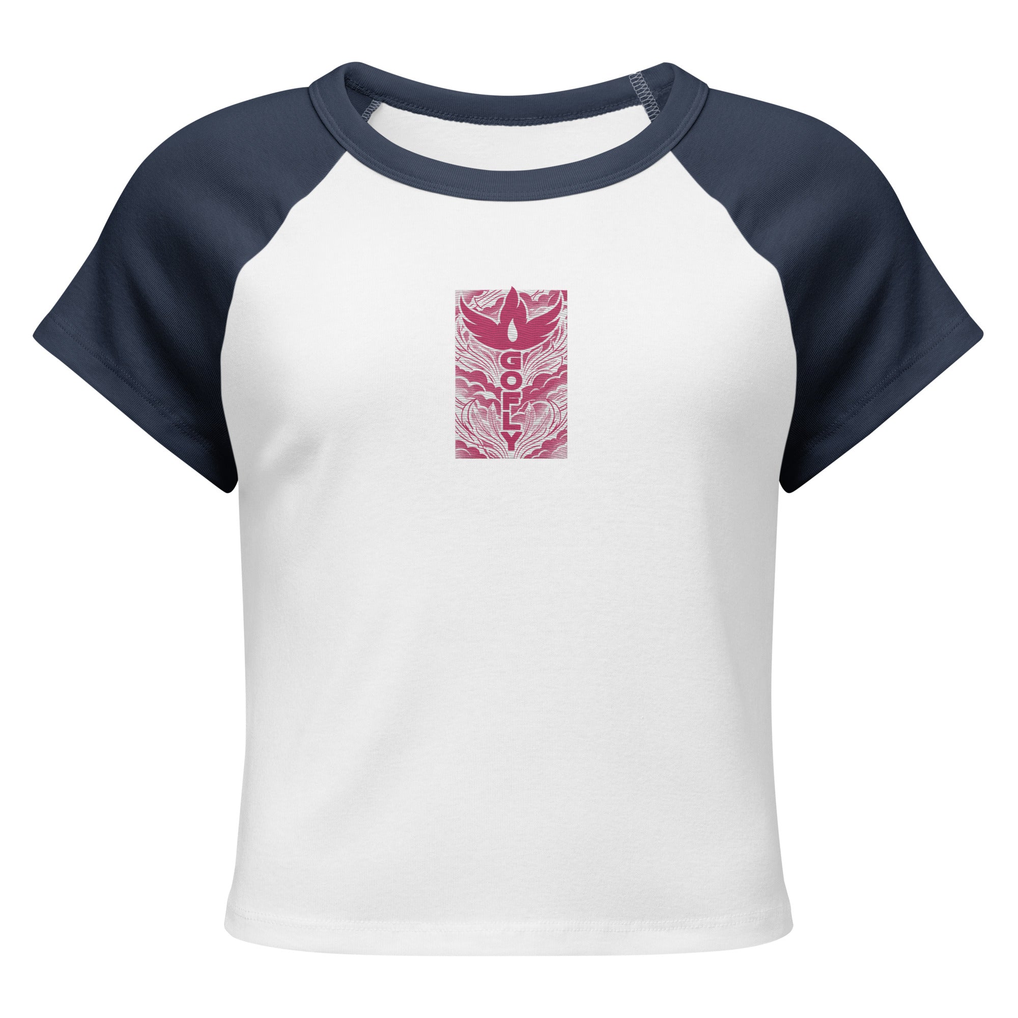 GoFly Women’s micro rib raglan baby tee
