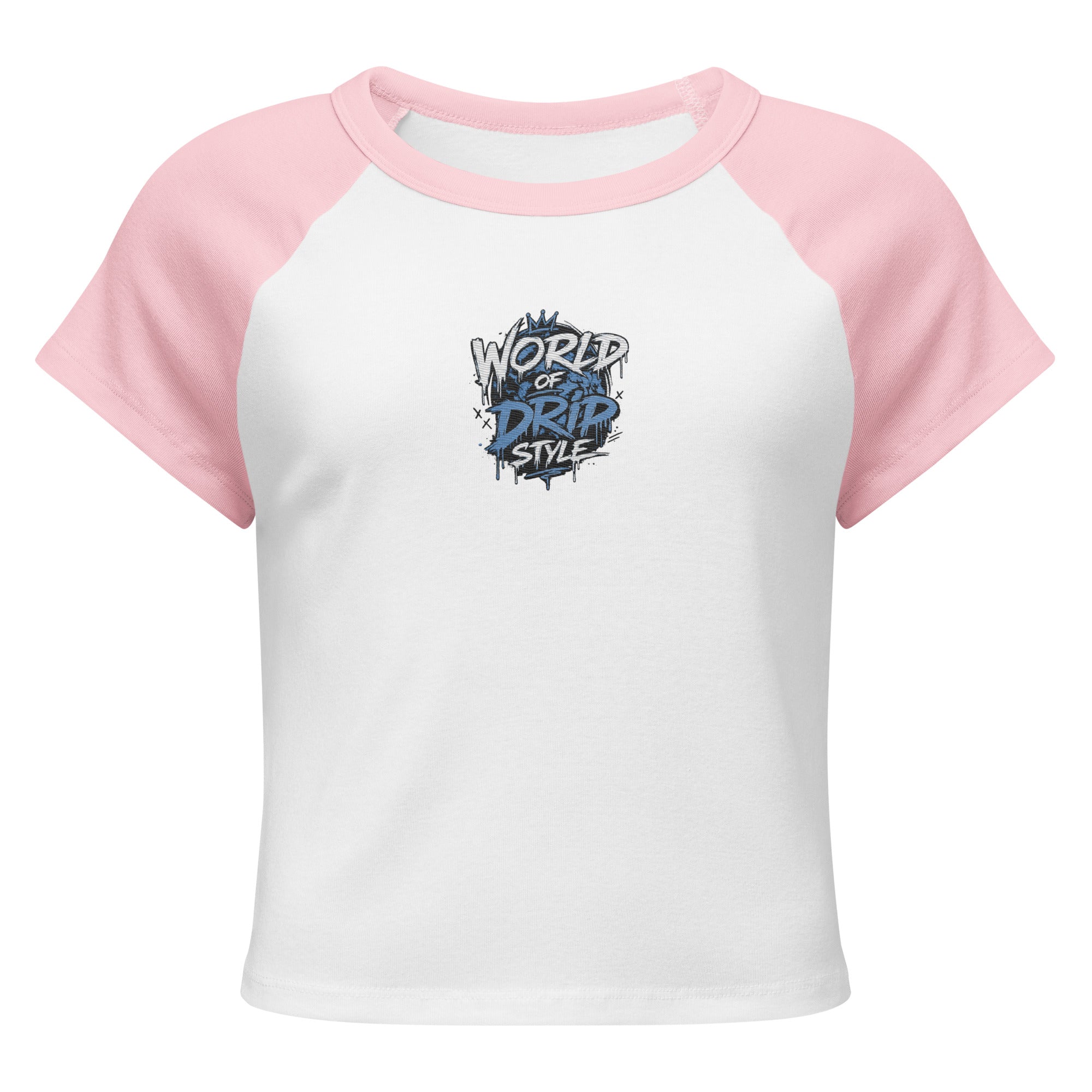 GoFly World Of Drip Style Women’s micro rib raglan baby tee