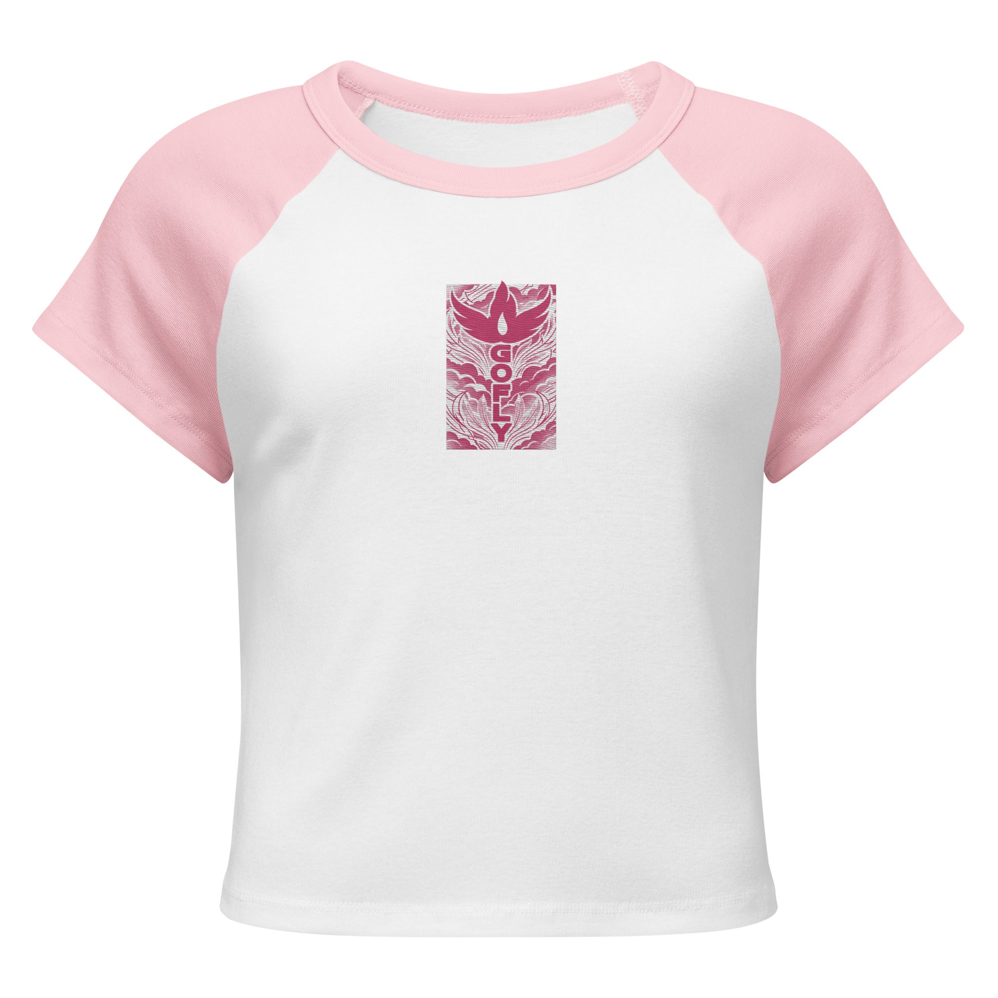 GoFly Women’s micro rib raglan baby tee