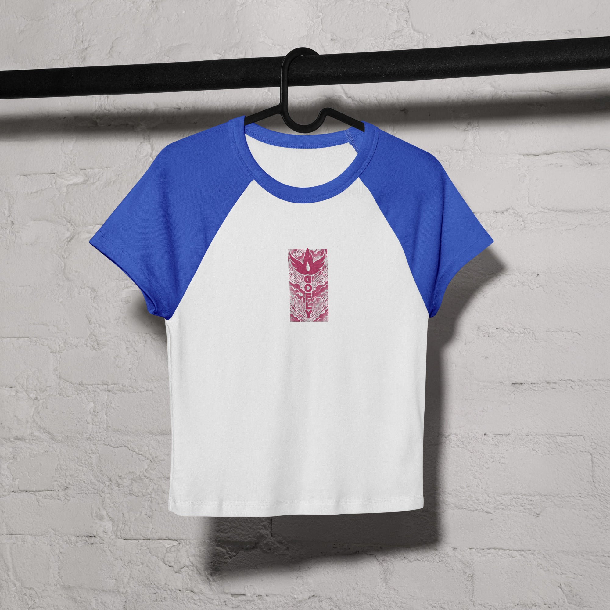 GoFly Women’s micro rib raglan baby tee