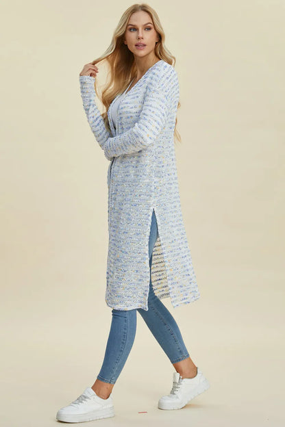 open front longline cardigan