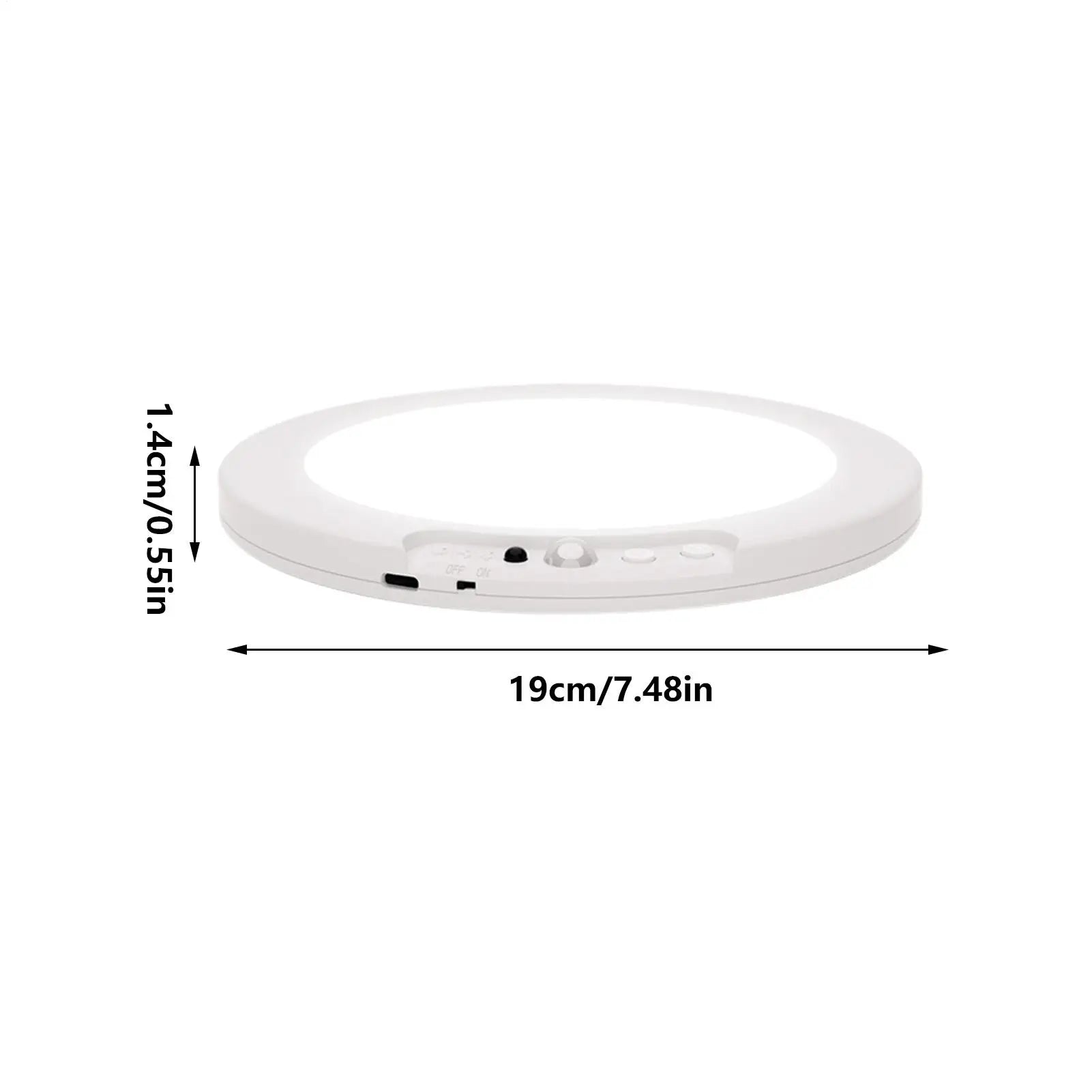 Motion Sensor Closet Light Wireless Rechargeable Lamp Battery Operated Ceiling Light With Remote For Home Pantry Shower Stair