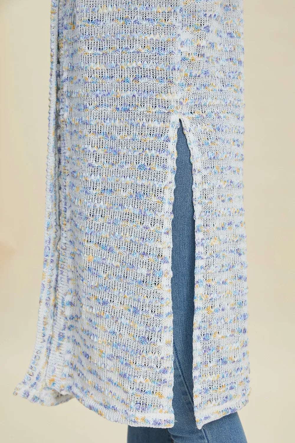 open front longline cardigan