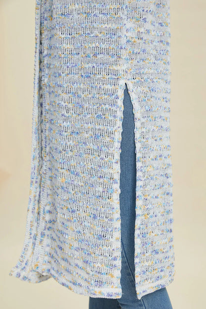 open front longline cardigan