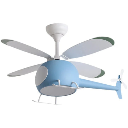 Modern Creative Cartoon Plane Fan Light Simple Decor LED Ceiling Lamp for Children&