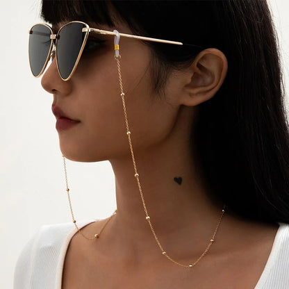 Mask Sunglasses Chains for Women Men Black Ziai Silver Color Alloy Beads Antislip Chains Fashion Eyewear Accessories Wholesale