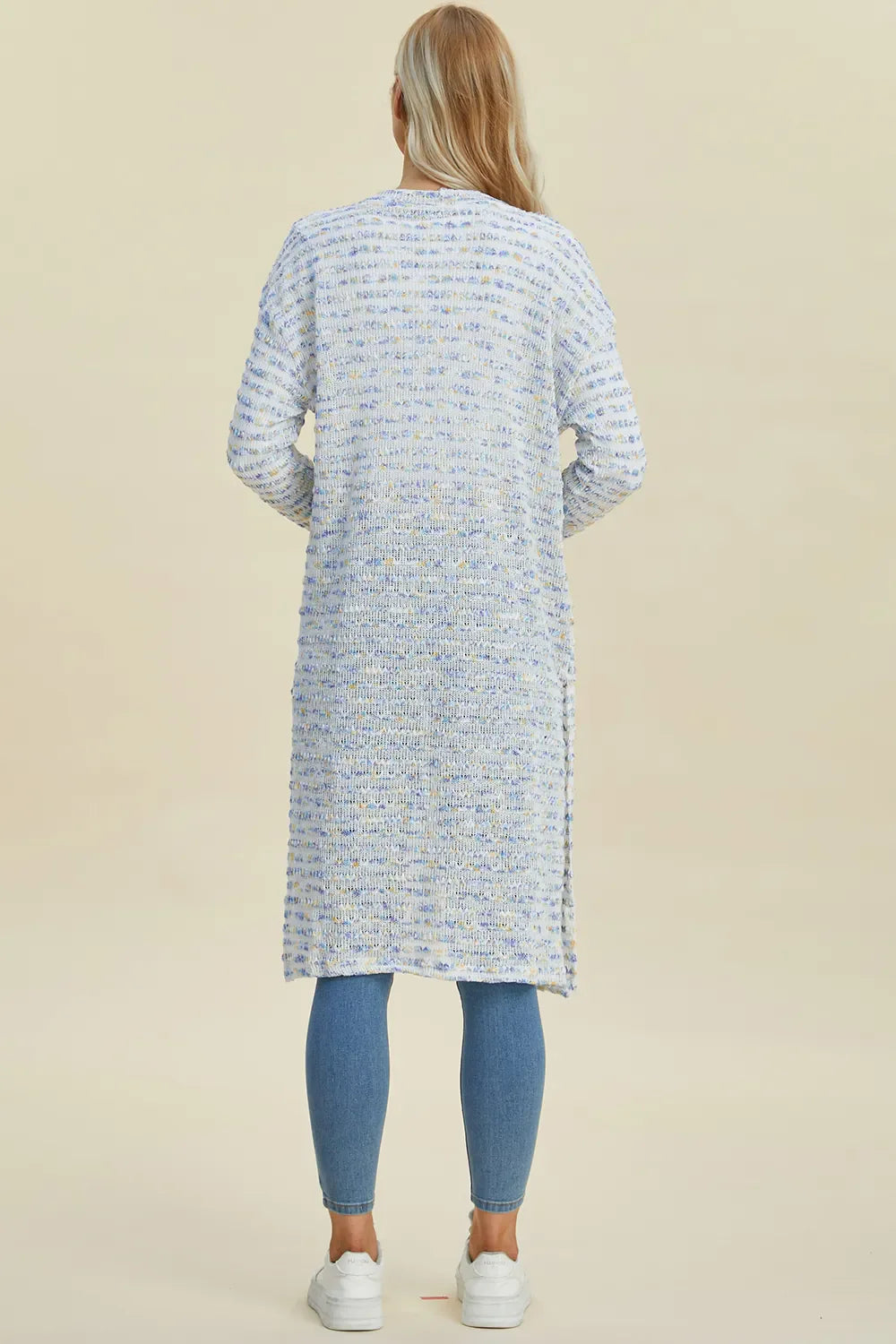 open front longline cardigan