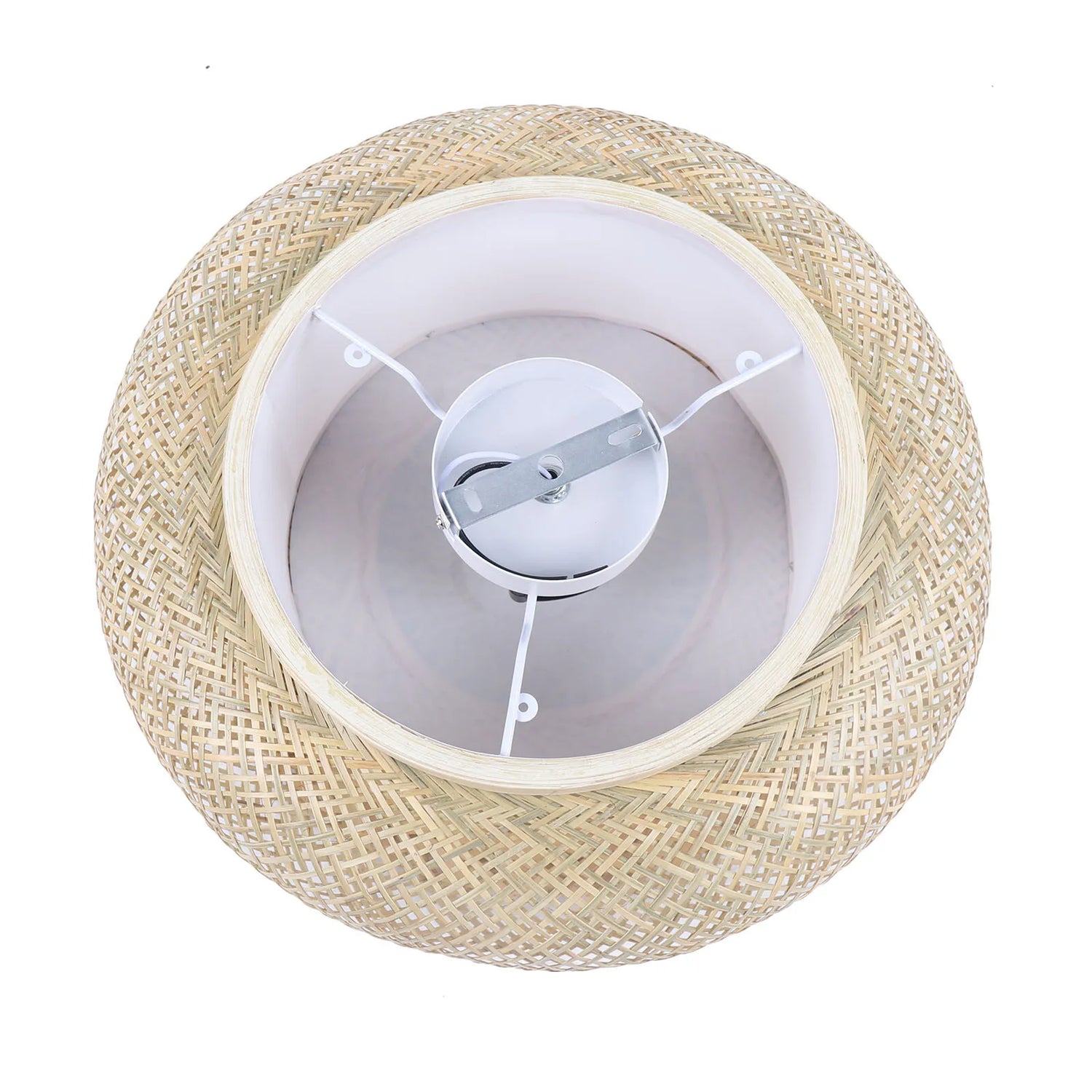 50cm LED Bamboo Woven Ceiling Light 110V E26 Bulb Not Included