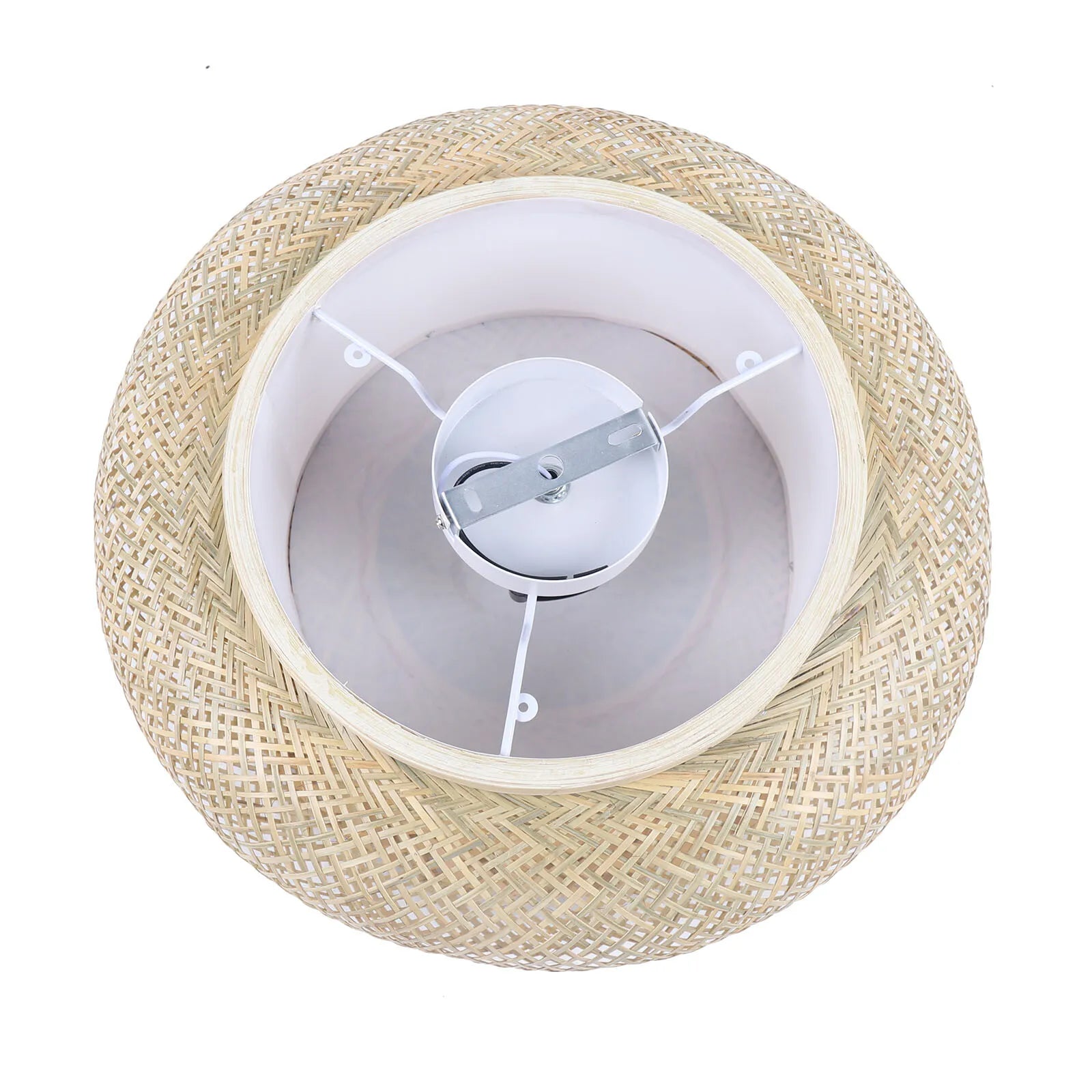 50cm LED Bamboo Woven Ceiling Light 110V E26 Bulb Not Included