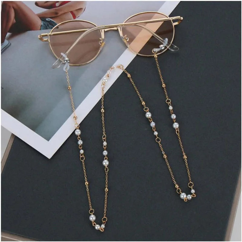 Mask Sunglasses Chains for Women Men Black Ziai Silver Color Alloy Beads Antislip Chains Fashion Eyewear Accessories Wholesale