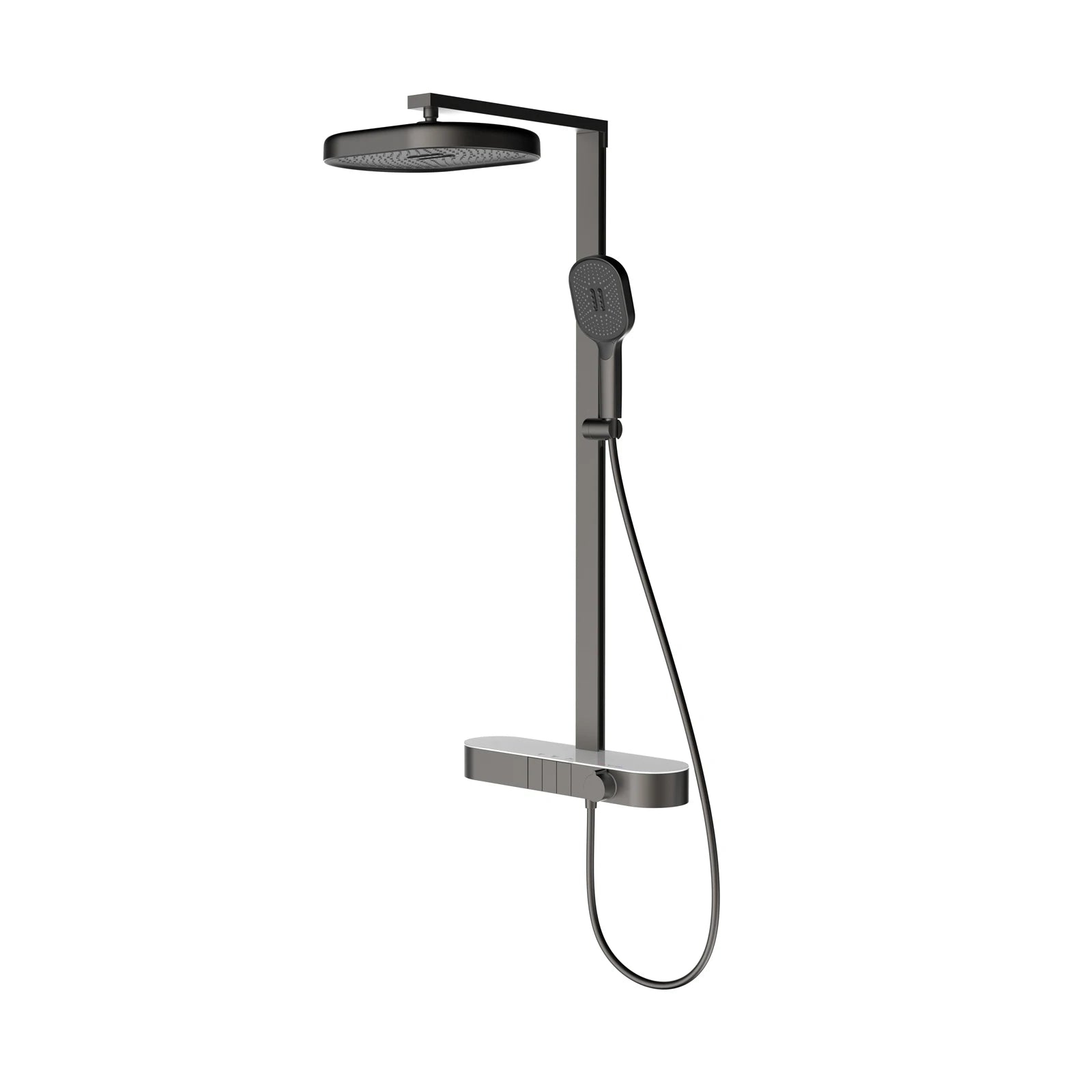 Top 1 High End Wall Mounted Thermostatic Mixer Set Niche Bathroom Faucets Ceramic Valve Shower System Bathtub Shower Faucet Set