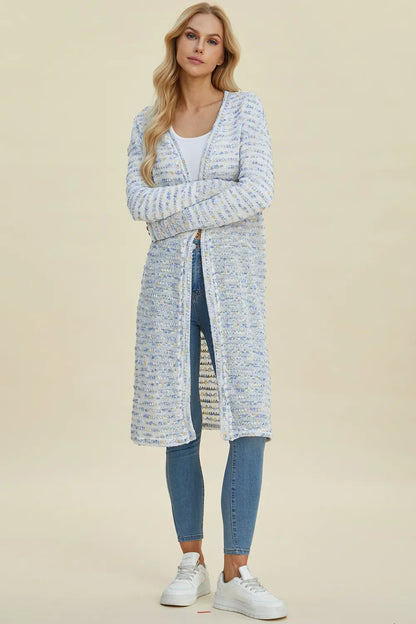 open front longline cardigan