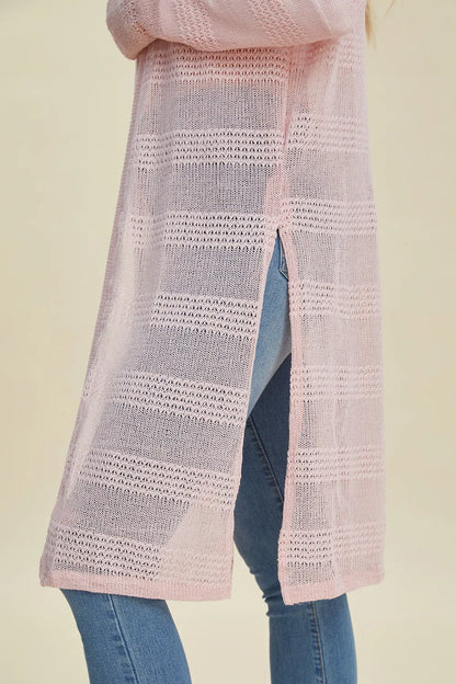 open front longline cardigan