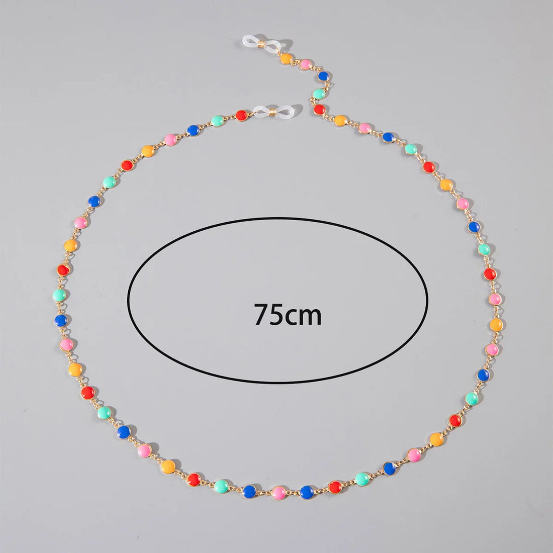 Tocona Fashion Candy Color Eyeglasses Chain geometry Metal Glasses Lanyards Women Glasses Chains Jewelry Holiday Gifts 27859