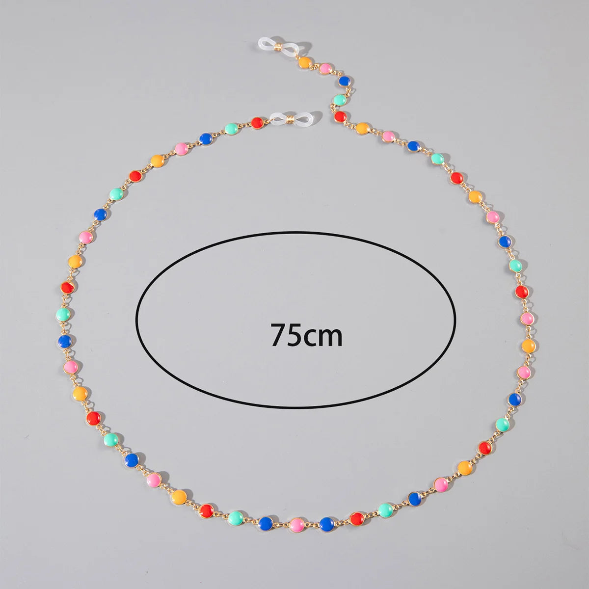 Tocona Fashion Candy Color Eyeglasses Chain geometry Metal Glasses Lanyards Women Glasses Chains Jewelry Holiday Gifts 27859