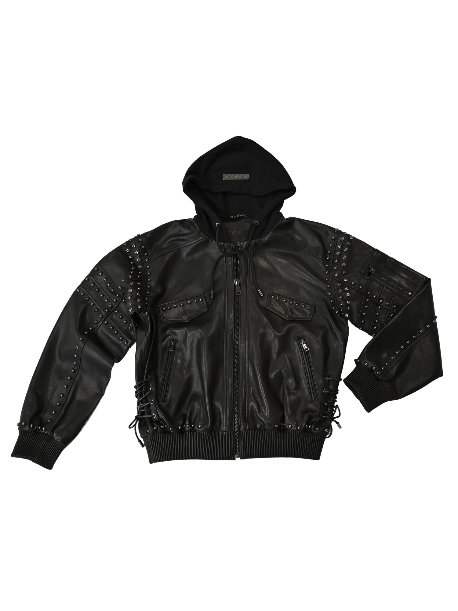GOFLYSTYLE Leather Bomber Jacket
