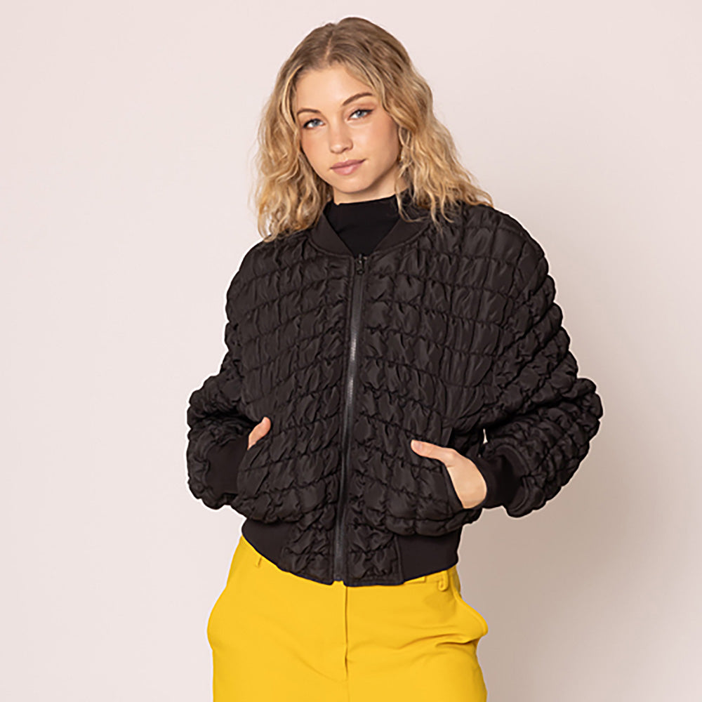 GoFly Reversible Quilted Bomber Jacket