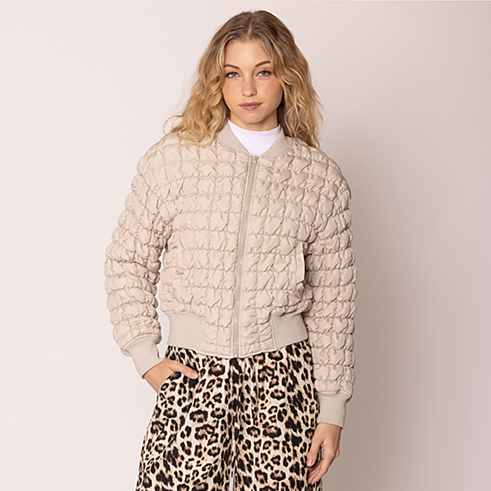 GoFly Reversible Quilted Bomber Jacket
