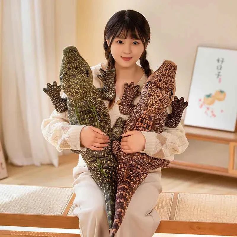 Lifelike Crocodile Plush Toy – Soft Realistic Alligator Stuffed Animal Gift for Kids