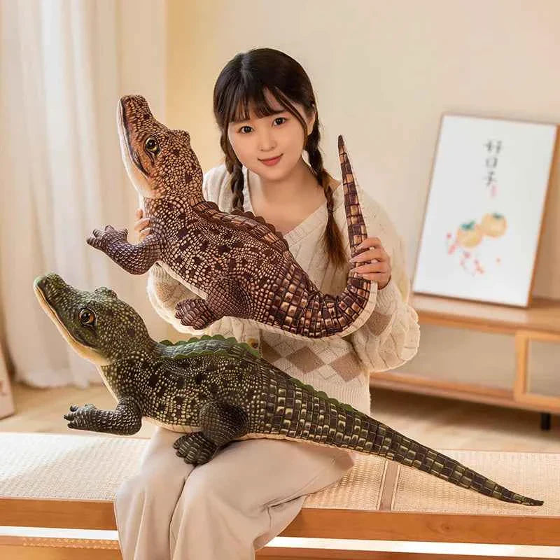 Lifelike Crocodile Plush Toy – Soft Realistic Alligator Stuffed Animal Gift for Kids
