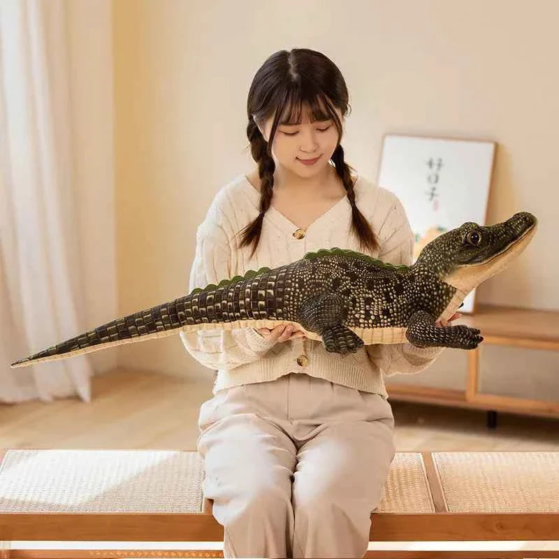 Lifelike Crocodile Plush Toy – Soft Realistic Alligator Stuffed Animal Gift for Kids