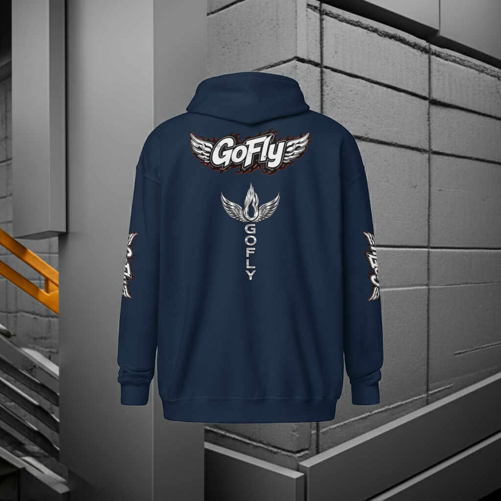 GoFly multicolor Unisex heavy blend zip hoodie