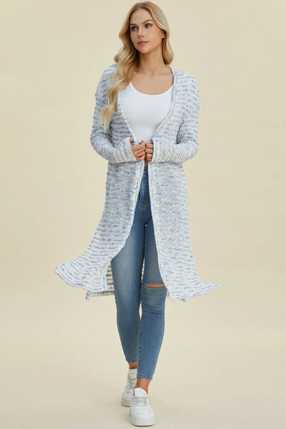 open front longline cardigan