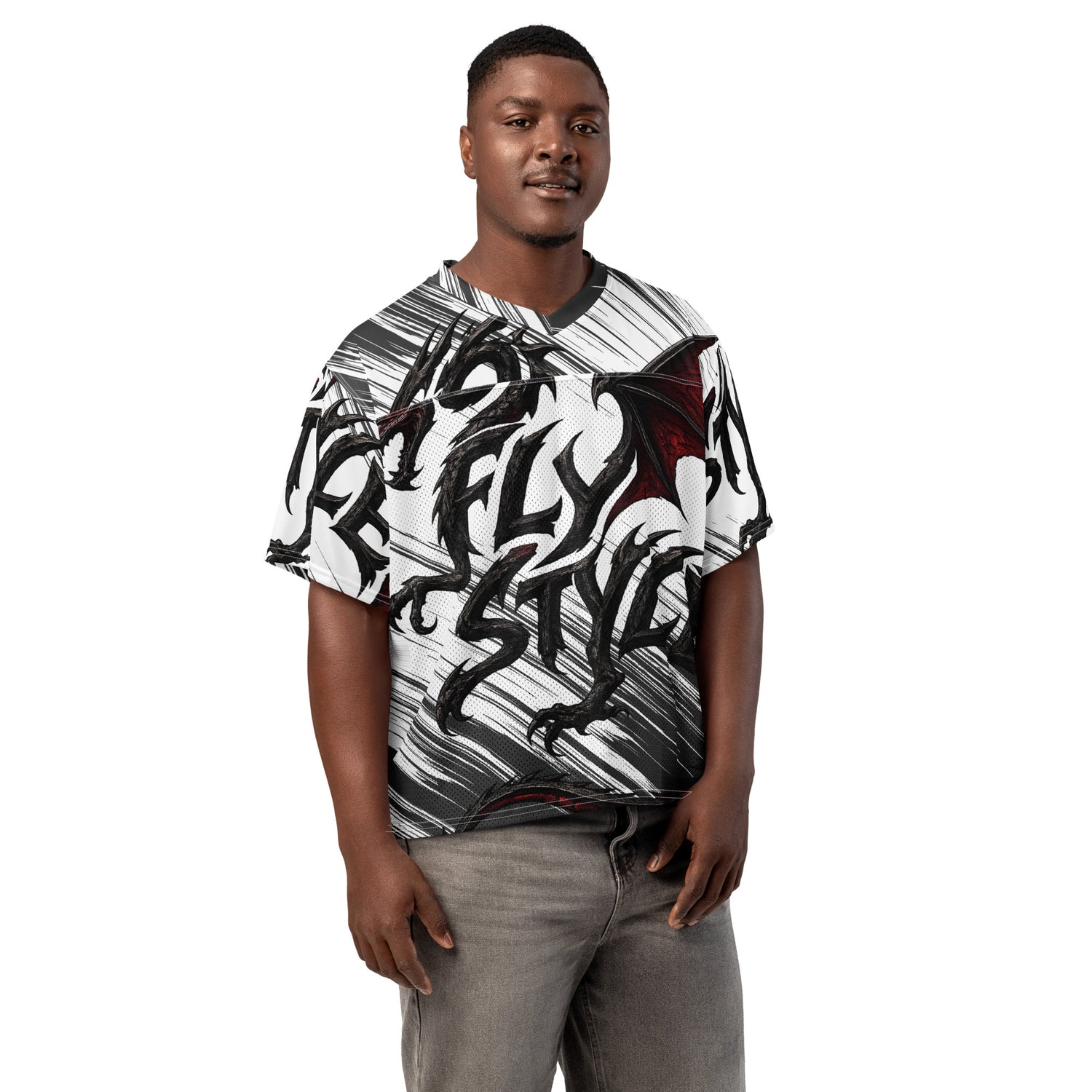 GoFlyStyle Boxy football jersey