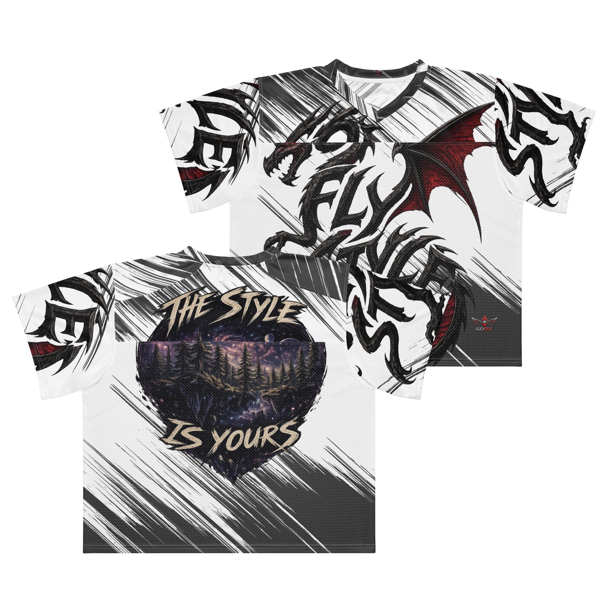 GoFlyStyle Boxy football jersey